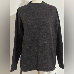 Women's Gray Pullover 100% Cotton Sweater Size Large Purejill  SKU 24